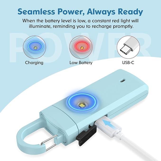 ANKOSHUN Rechargeable Personal Alarm for Women