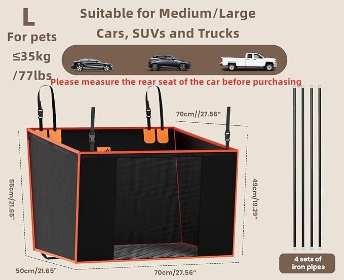 Yuntec Dog Car Seat Cover