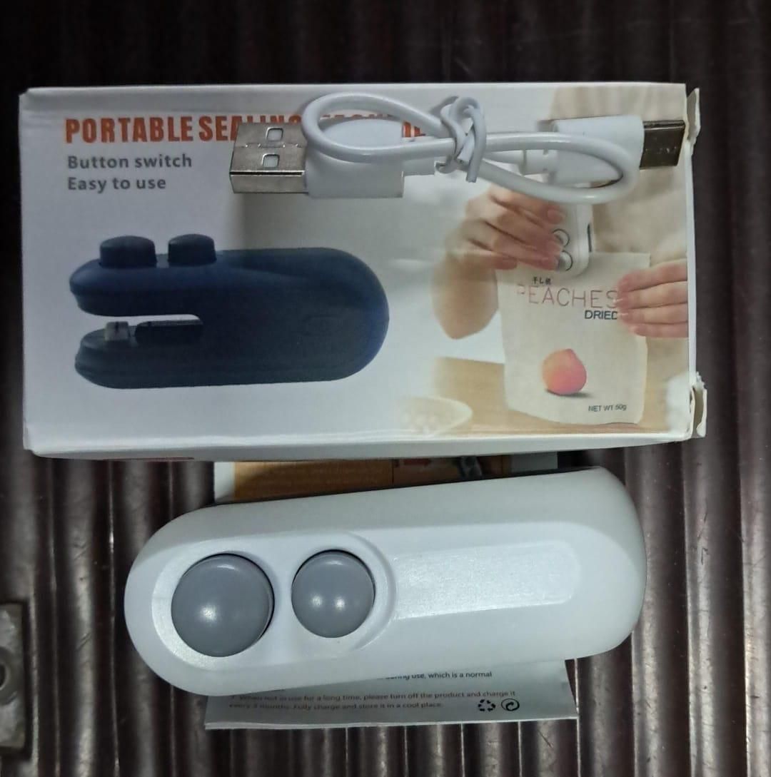 Portable Mini Sealing Machine 2 in 1 USB Rechargeable Magnetic