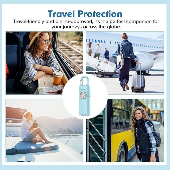 ANKOSHUN Rechargeable Personal Alarm for Women