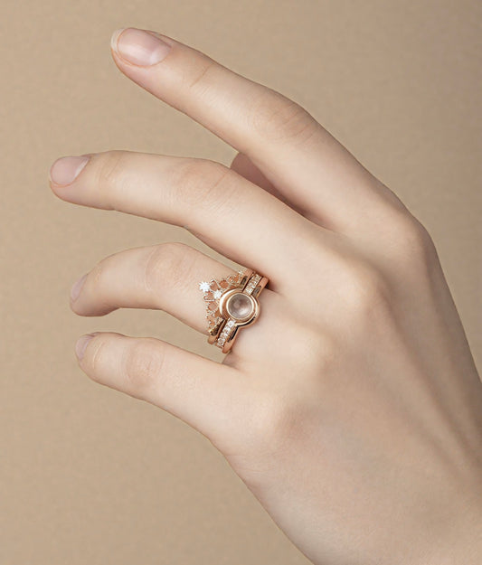 Majestic Crown Elegance Crystal Ring