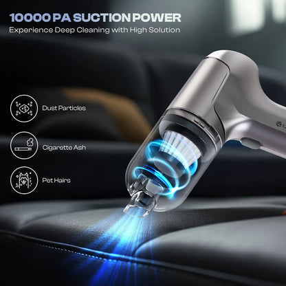 2 in 1 Car Vacuum Cleaner - Wireless USB Rechargeable