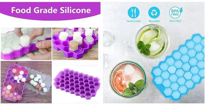 Honeycomb Silicone Ice Tray 37 Grids (pack of 2)