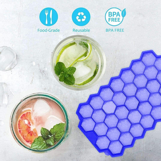 Honeycomb Silicone Ice Tray 37 Grids (pack of 2)
