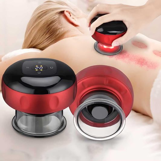 Electric Cupping Therapy Smart Red Light Heating Scraping Massager