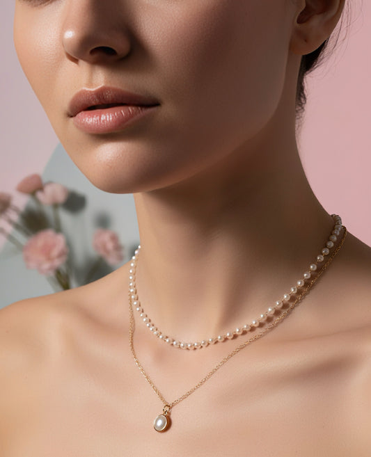 Eternal Pearl Glow Necklace 🤍