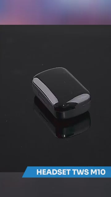 M10 TWS Wireless Earphone Touch Bluetooth Earplugs in The Ear Stereo Sport Headsets Noise Reduction Headphones with Digital Display Black